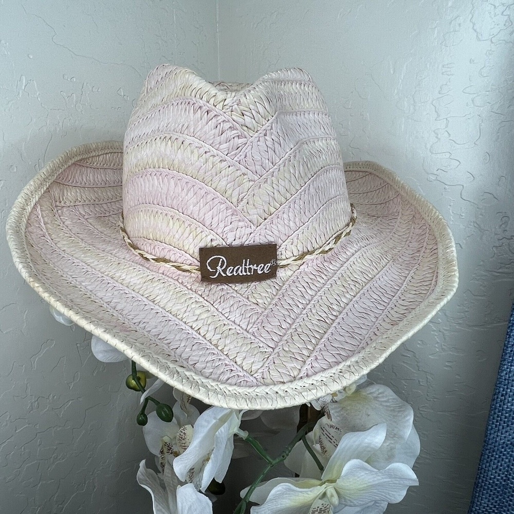 Paramount Outdoors Realtree Cowboy Straw Hat Size OS Western Pink